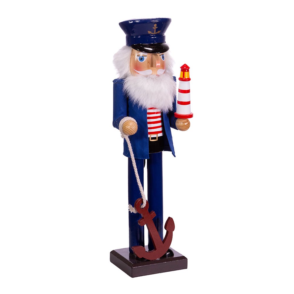 Kurt Adler 15-Inch Sailor Nutcracker with Anchor and Lighthouse